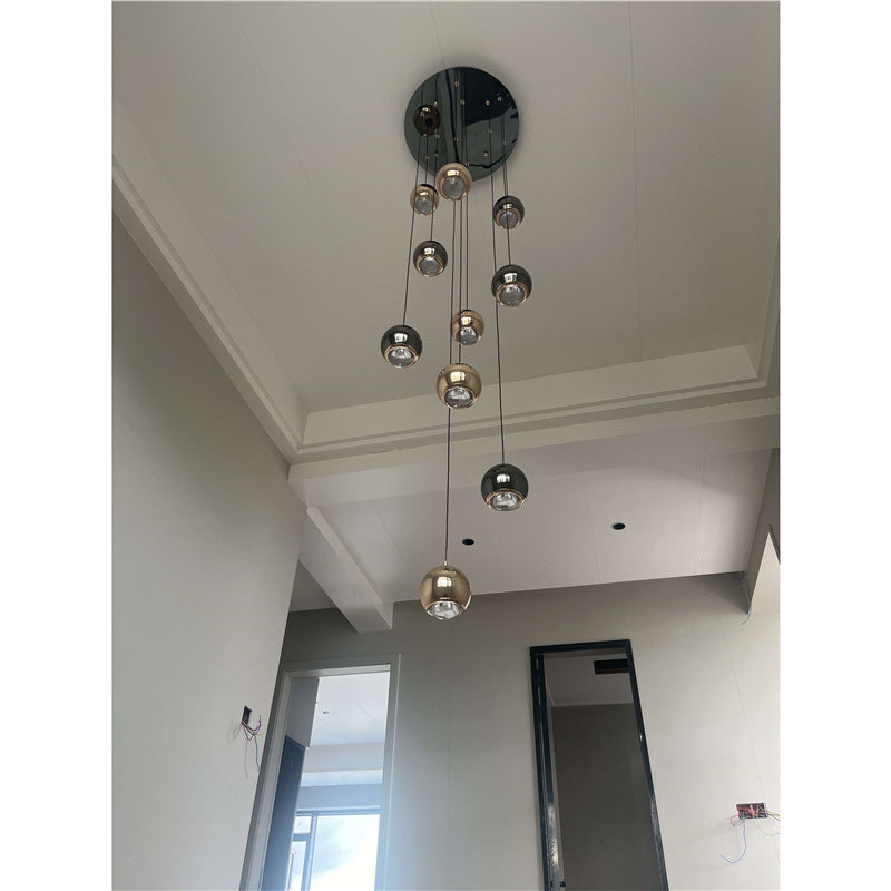 Lustre LED rotatif en aluminium