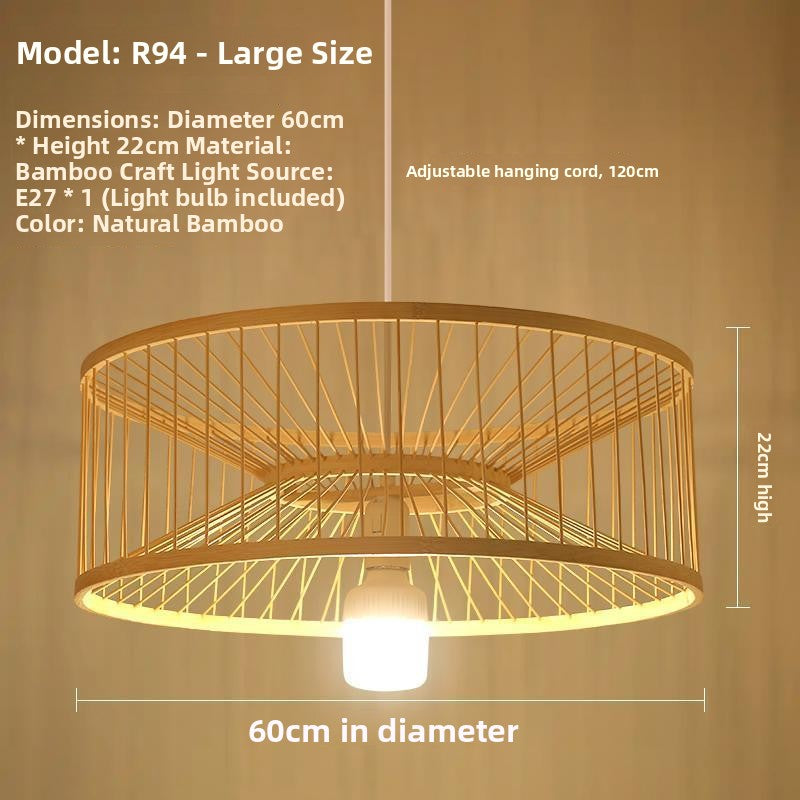 Suspension en bambou, esprit zen rétro