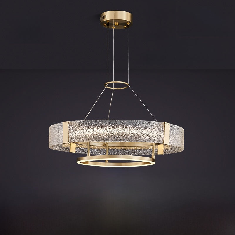 Lustre en cuivre, finitions émail, diamant ou ambre
