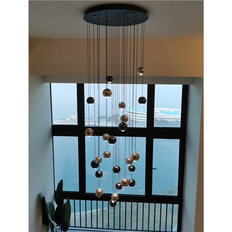 Lustre LED rotatif en aluminium