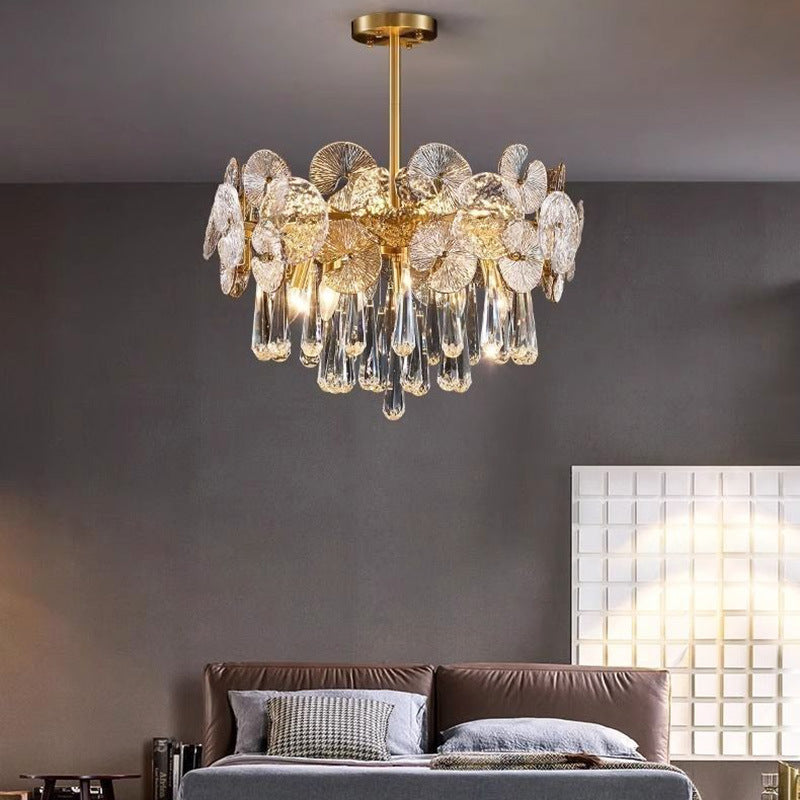 Lustre en cristal K9, inspiration française