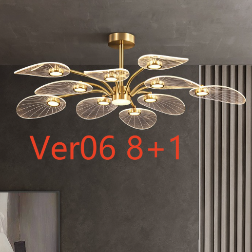 Lustre à pétales pour chambre