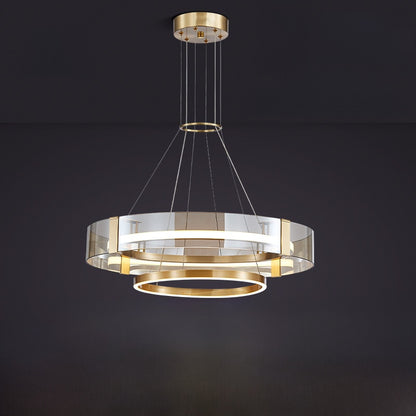 Lustre en cuivre, finitions émail, diamant ou ambre