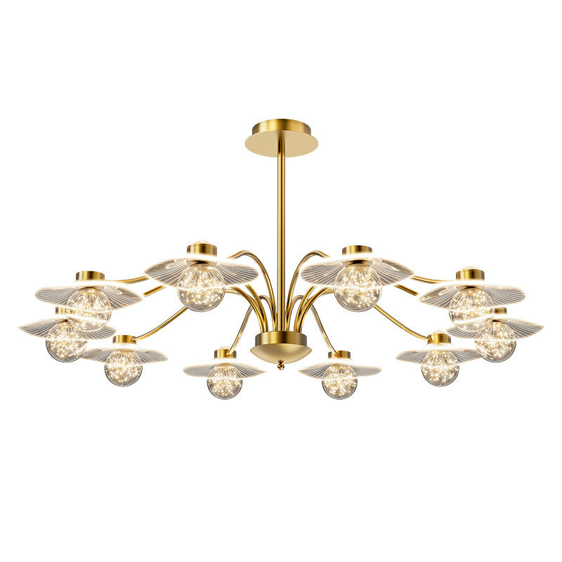 Lustre moderne minimaliste à 6 lumières