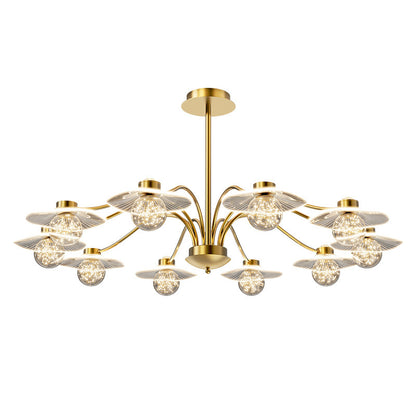 Lustre moderne minimaliste à 6 lumières
