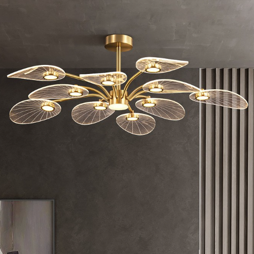 Lustre à pétales pour chambre