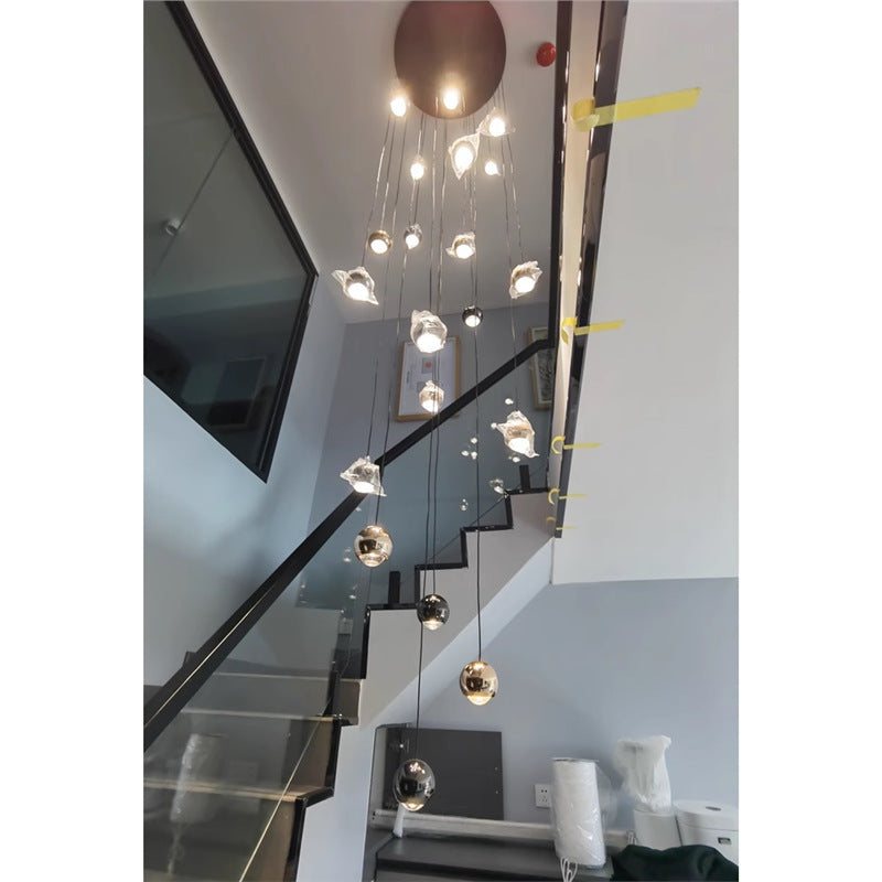 Lustre LED rotatif en aluminium