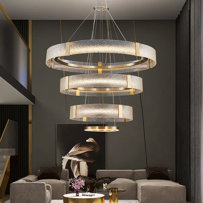 Lustre en cuivre, finitions émail, diamant ou ambre