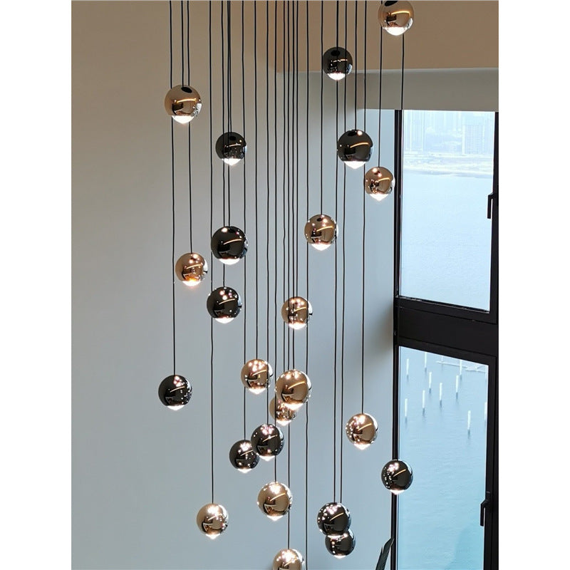 Lustre LED rotatif en aluminium