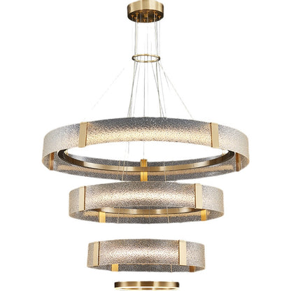 Lustre en cuivre, finitions émail, diamant ou ambre
