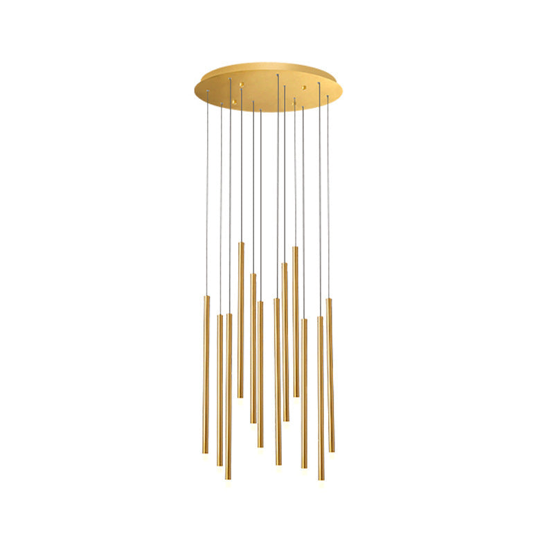 Lustre long LED pour escalier