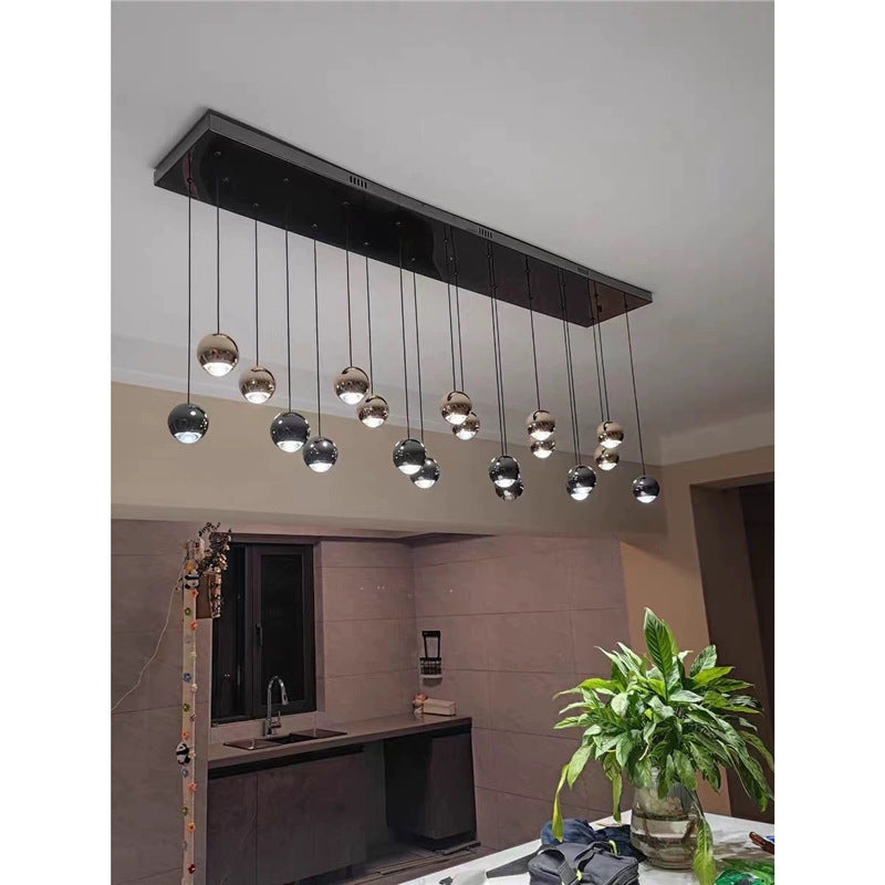 Lustre LED rotatif en aluminium
