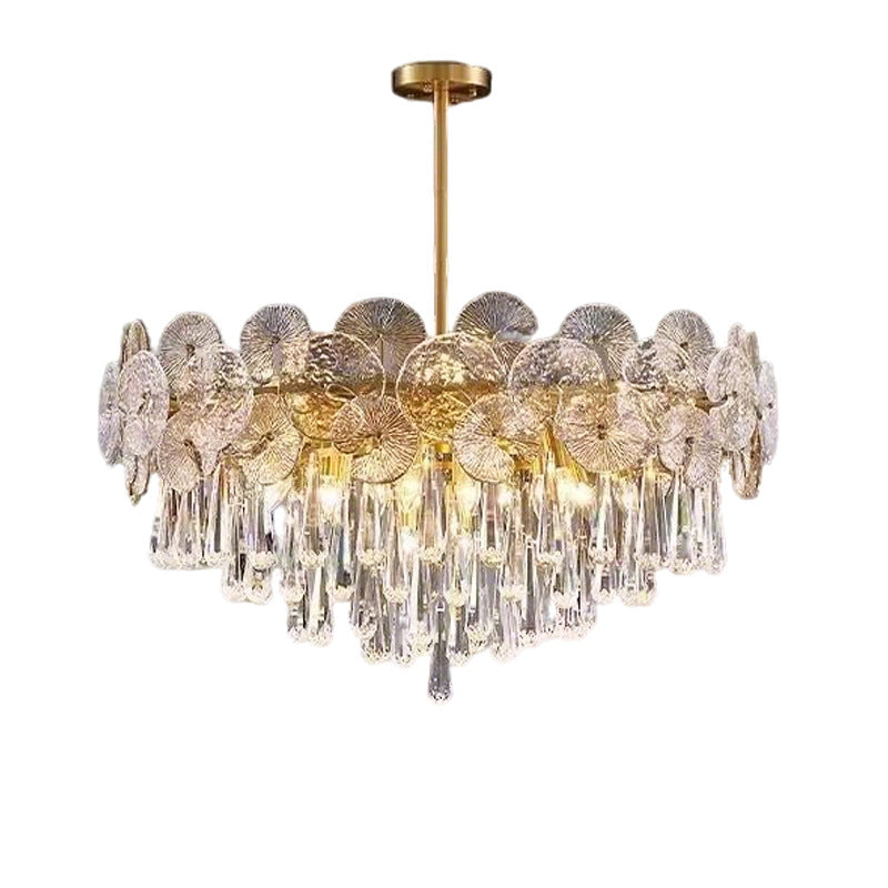 Lustre en cristal K9, inspiration française
